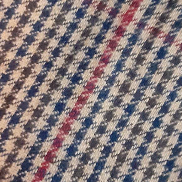 Wool Houndstooth Goosefoot Pattern Polyester/Wool Blend Pencil skirt - Picture 2 of 12